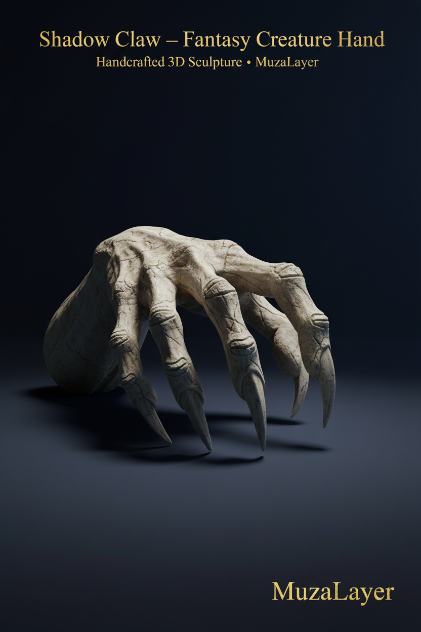 Shadow Claw 3D სკულპტურა — MuzaLayer