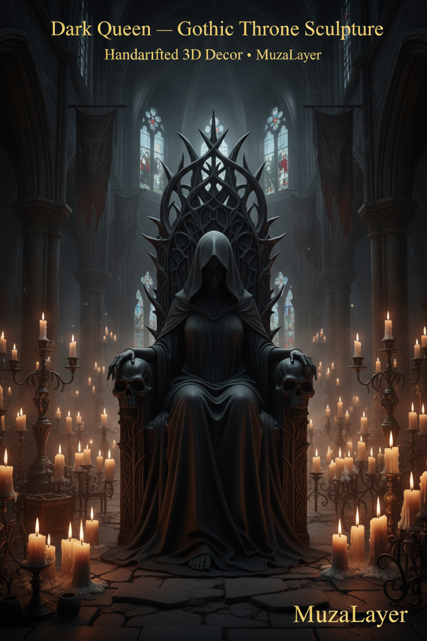 Dark Queen 3D სკულპტურა — MuzaLayer